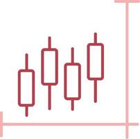 Stock Market Solid Two Color Icon vector