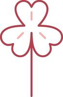 Clover Solid Two Color Icon vector