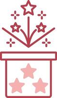 Magic Box Solid Two Color Icon vector
