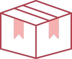 Delivery Box Solid Two Color Icon vector