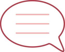 Conversation Solid Two Color Icon vector