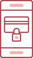 Secure Payment Solid Two Color Icon vector