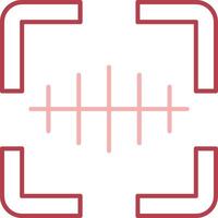 Barcode Scanner Solid Two Color Icon vector