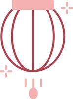 Lantern Solid Two Color Icon vector