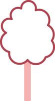 Cotton Candy Solid Two Color Icon vector