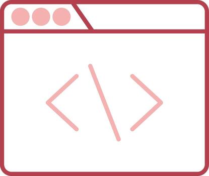Develope Solid Two Color Icon vector