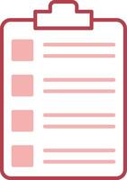 Tasks Solid Two Color Icon vector