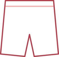 Shorts Solid Two Color Icon vector