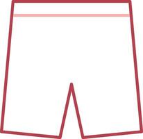 Shorts Solid Two Color Icon vector