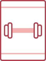Online Workout Solid Two Color Icon vector