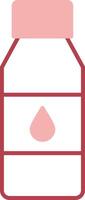 Bottle Solid Two Color Icon vector