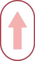 Scroll Up Solid Two Color Icon vector