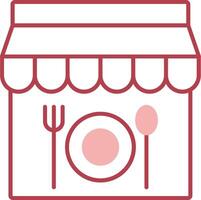 Restaurant Solid Two Color Icon vector