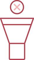 Mute Solid Two Color Icon vector