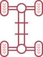 Chassis Solid Two Color Icon vector