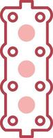 Gasket Solid Two Color Icon vector