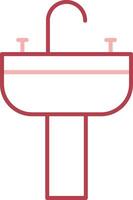 Sink Solid Two Color Icon vector