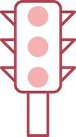 Traffic Control Solid Two Color Icon vector