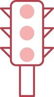 Traffic Control Solid Two Color Icon vector