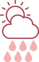 Forecast Solid Two Color Icon vector