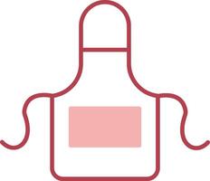 Apron Solid Two Color Icon vector