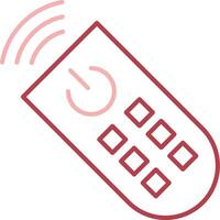 Remote Control Solid Two Color Icon vector