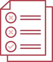 Check List Solid Two Color Icon vector