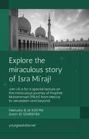 Isra Mi'raj Event Poster template