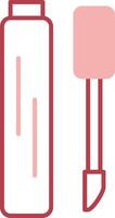 Lip Gloss Solid Two Color Icon vector