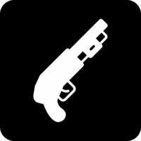 corto pistola vector icono