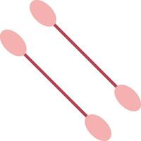 Cotton Swabs Solid Two Color Icon vector