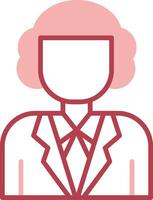 Judge Solid Two Color Icon vector