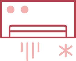 Air Conditioning Solid Two Color Icon vector