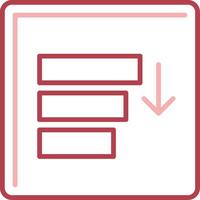Sort Solid Two Color Icon vector