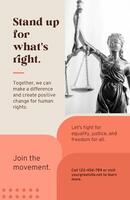 Human Rights Poster template