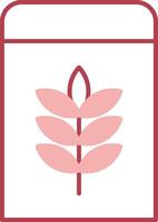 Flour Solid Two Color Icon vector