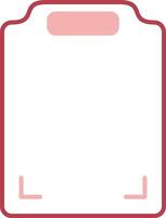 Cutting Board Solid Two Color Icon vector