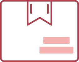Box Solid Two Color Icon vector