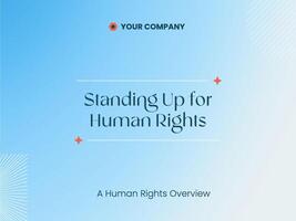 Human Rights Presentation template