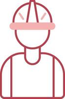Worker Solid Two Color Icon vector