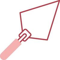 Trowel Solid Two Color Icon vector