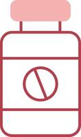 Iron Tablet Solid Two Color Icon vector