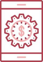 Online Business Solid Two Color Icon vector