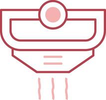 Smoke Detector Solid Two Color Icon vector