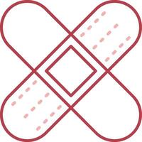 Bandage Solid Two Color Icon vector