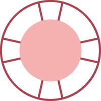 Life Saver Solid Two Color Icon vector