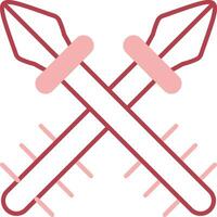 Harpoon Solid Two Color Icon vector
