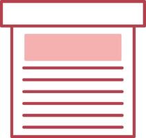 Storage Box Solid Two Color Icon vector