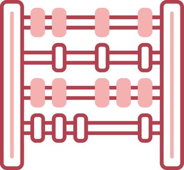 Abacus Solid Two Color Icon vector