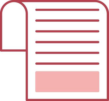 Document Solid Two Color Icon vector